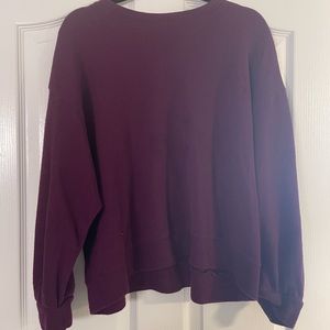 Plum pullover sweatshirt